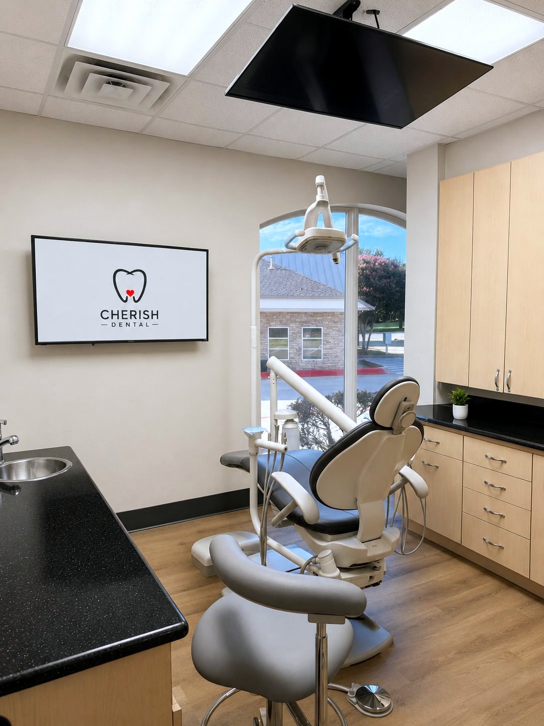 Root canal treatment room at Cherish Dental in McKinney