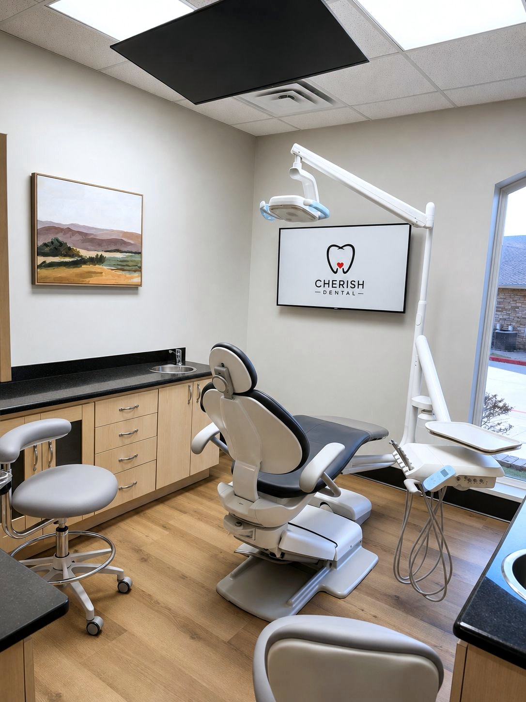 Periodontal treatment room at Cherish Dental in McKinney